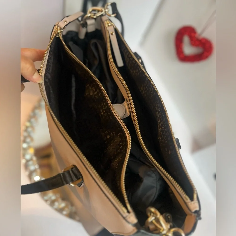 Kate Spade Black and Cream Satchel shoulder bag